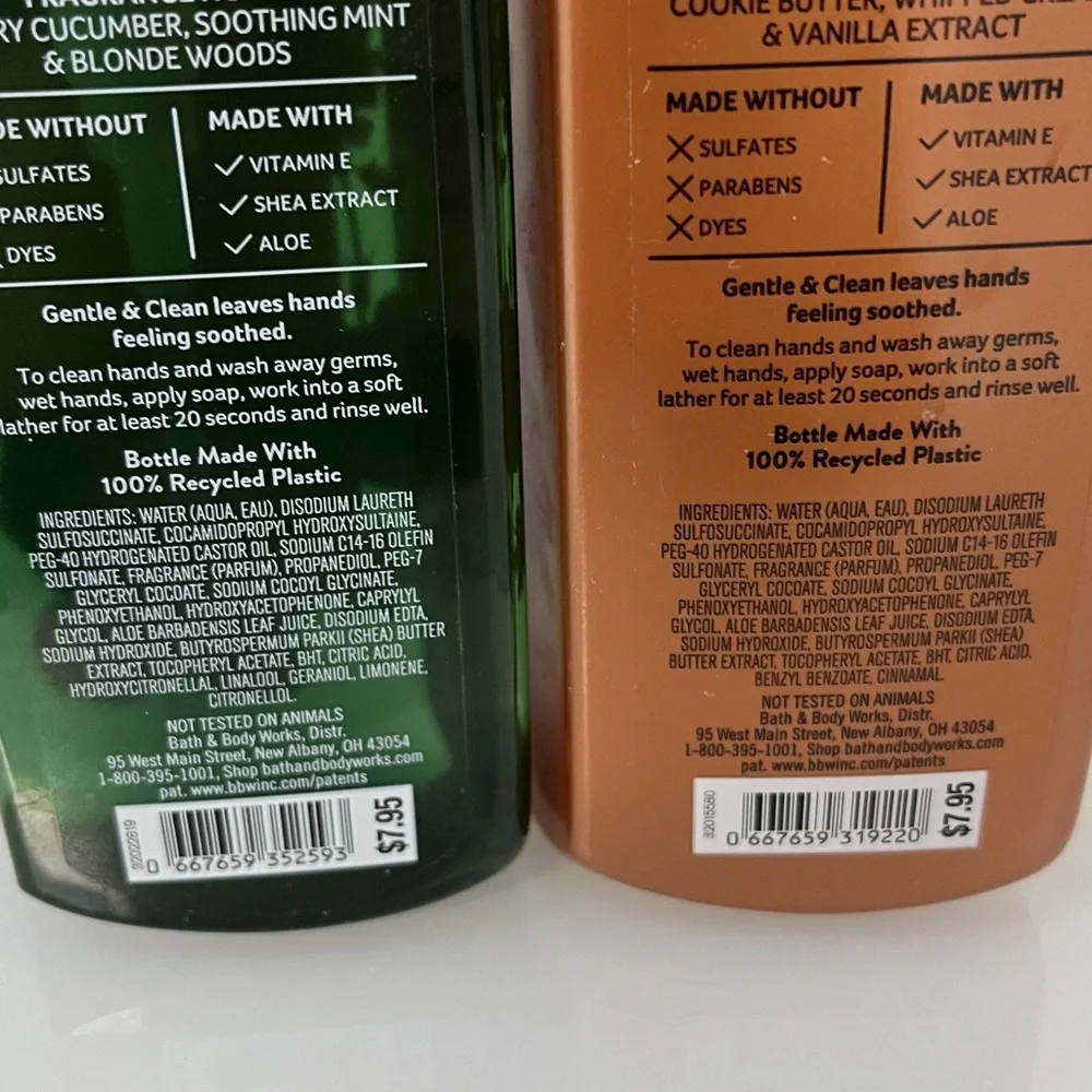 Bath & Body Works Foaming Hand Soap Cookie Butter Truffle White Cucumber NEW